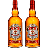 Kit com 2 Whisky Chivas Regal 12 anos 750ml Orig