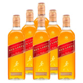 Cx6 Unidades Whisky Johnnie Walker Red Label 1l 6 Unidades Orig
